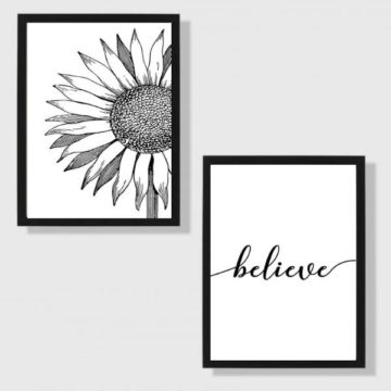 Kit 2 Quadros Believe