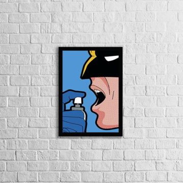 Quadro Batman em Busca do Hálito Fresco