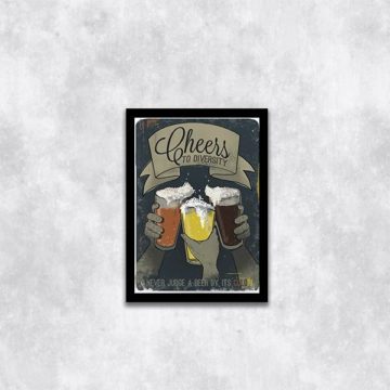 Quadro Beer Cheers - Um Brinde a Diversidade