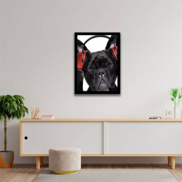 Quadro Bulldog Francês Música - Image 2