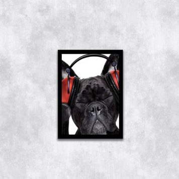 Quadro Bulldog Francês Música
