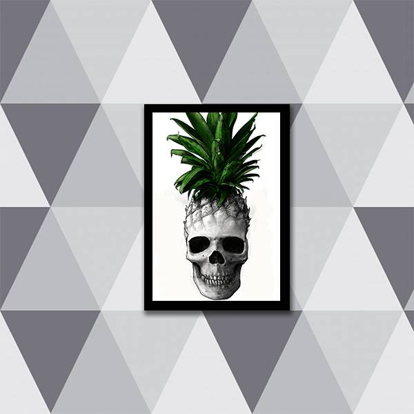 Quadro Caveira Abacaxi