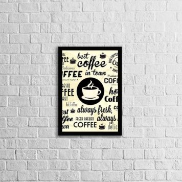 Quadro Café Palavras