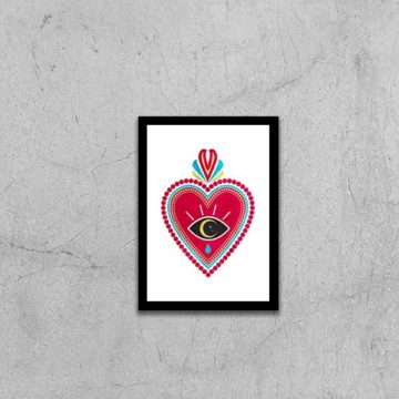 Quadro Coração com Coroa