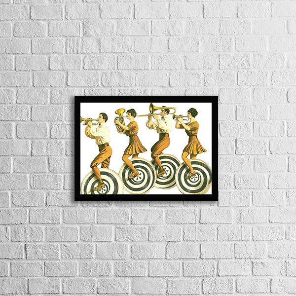 Quadro Decorativo Banda Música Vintage