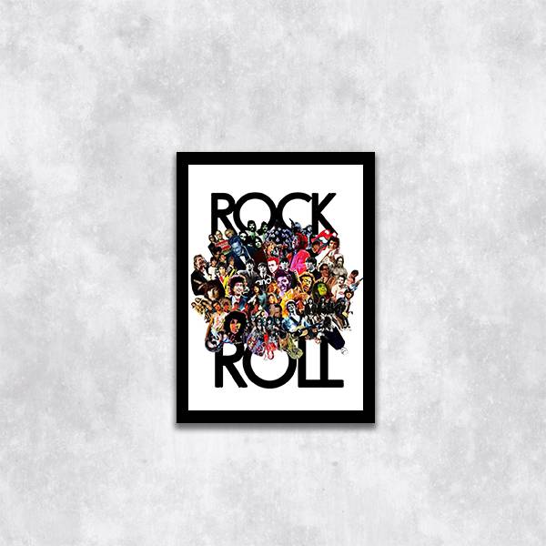 Quadro Decorativo Ícones do Rock