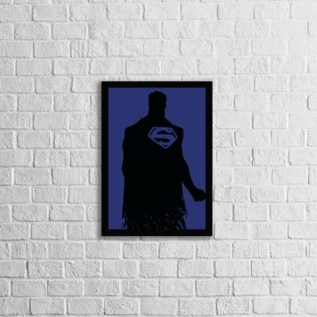 Quadro Decorativo Silhueta Super Man