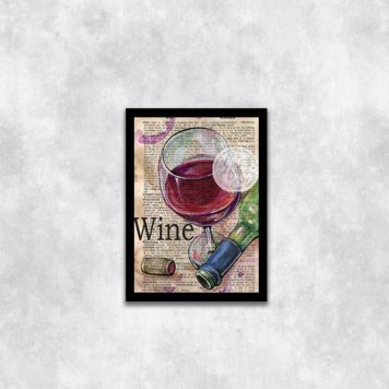 Quadro Taça de Vinho