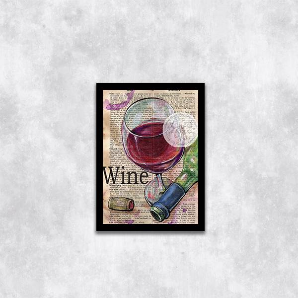 Quadro Taça de Vinho
