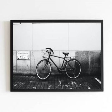 Quadro Fotografia Bicicleta Estacionada