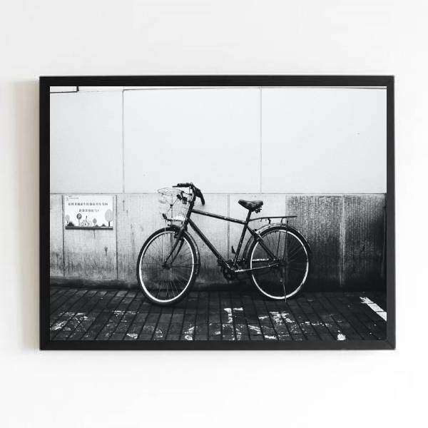 Quadro Fotografia Bicicleta Estacionada