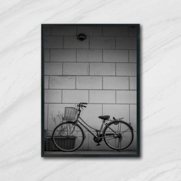 Quadro Fotografia Bicicleta Muro