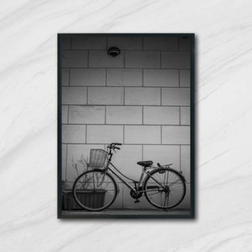Quadro Fotografia Bicicleta Muro