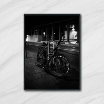 Quadro Fotografia Bicicleta Pneu Furado