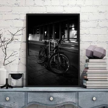 Quadro Fotografia Bicicleta Pneu Furado - Imagem 2