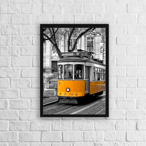 Quadro Fotografia Bonde Amarelo