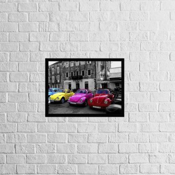 Quadro Fotografia Carros Coloridos