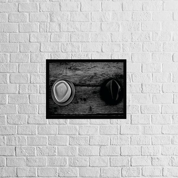 Quadro Fotografia Chapéus