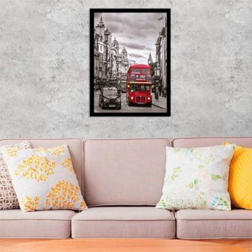 Quadro Fotografia Ônibus Londres Vermelho - Image 2