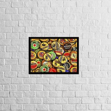 Quadro Tampinhas de Cerveja