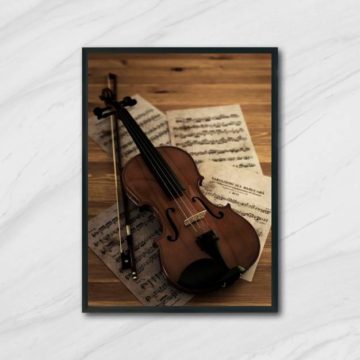 Quadro Fotografia Violino