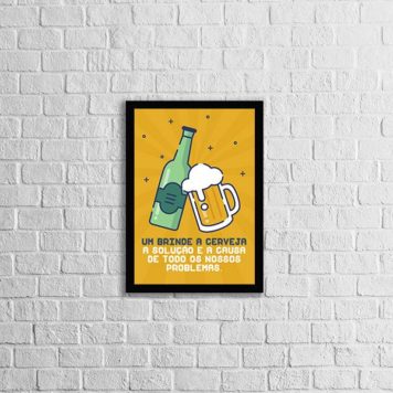 Quadro Um Brinde a Cerveja