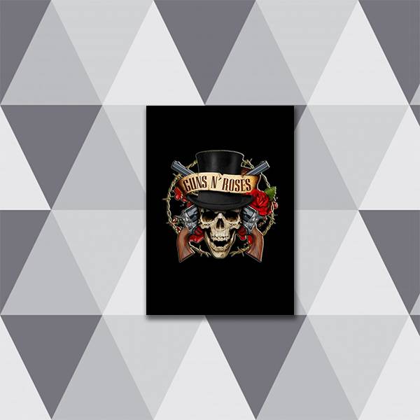 Quadro Guns N' Roses Caveira