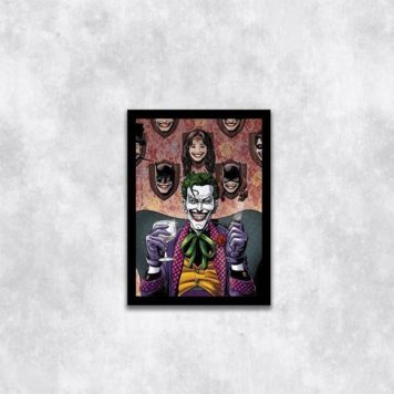 Quadro Ilustração Coringa no Sofá