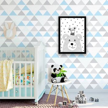 Quadro Ilustração Infantil Bichinhos Escandinavos - Image 2