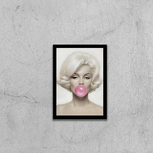 Quadro Marilyn Monroe Chicletes