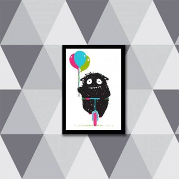 Quadro Monstrinho com Balão