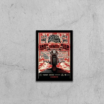 Quadro Propaganda Harley Davidson