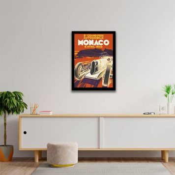 Quadro Carro de Corrida em Mônaco - Imagem 2