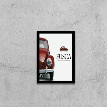 Quadro Propaganda Fusca Vintage