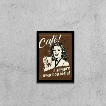 Quadro Retrô Café