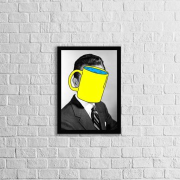 Quadro Só Penso em Café