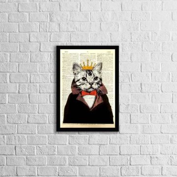 Quadro Gato Rei