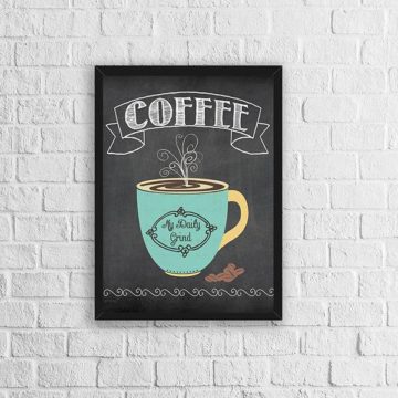 Quadro Café Estilo Quadro Negro