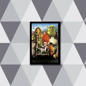 Quadro Filme Shrek Personagens