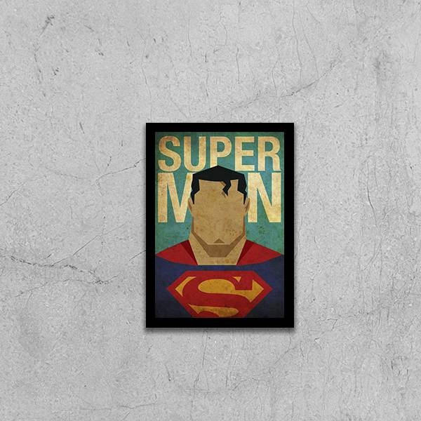 Quadro Super Man Vintage