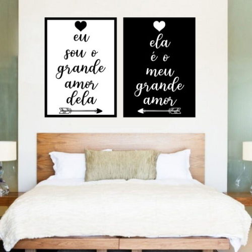 Kit 2 Quadros Amor Um do Outro