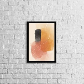 Quadro Abstrato Marrom e Preto III