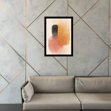 Quadro Abstrato Marrom e Preto III - Imagem 2