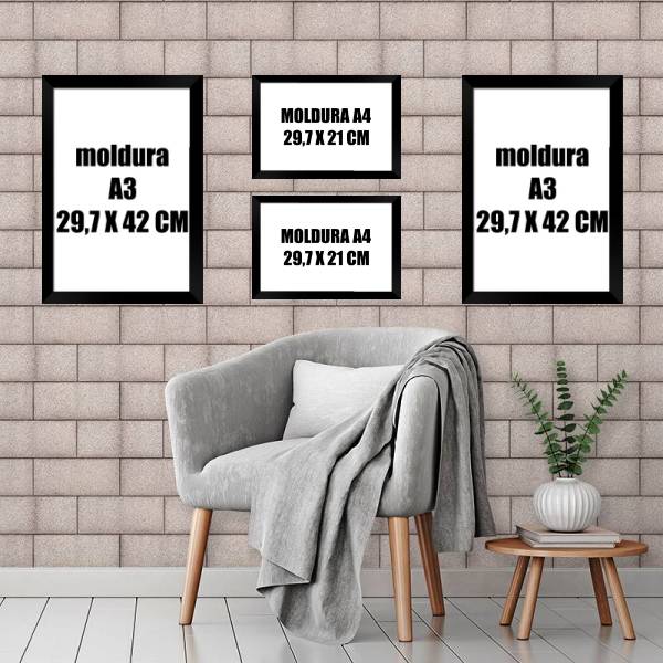 Kit Com 4 Molduras Variadas