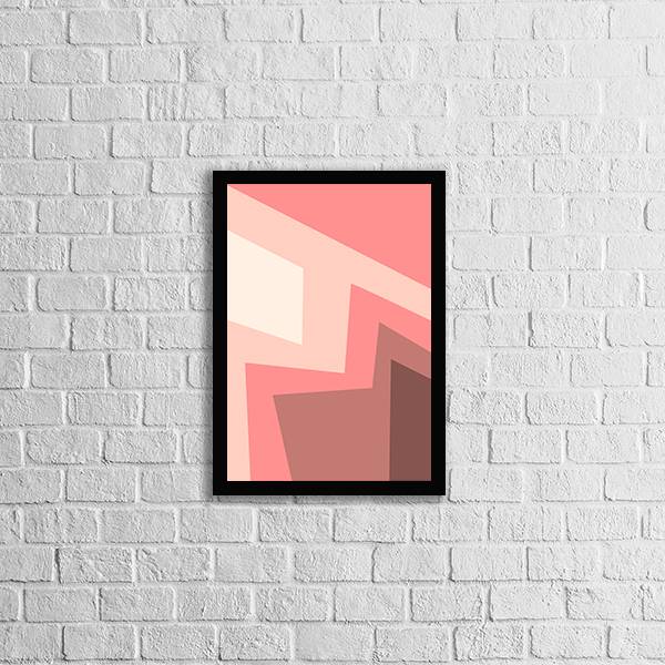 Quadro Abstrato Rosa I
