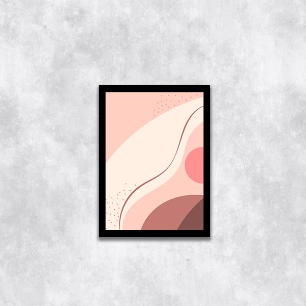 Quadro Abstrato Rosa II