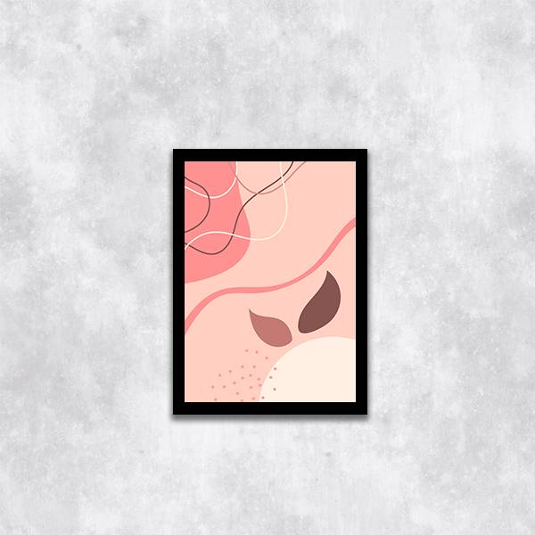 Quadro Abstrato Rosa III