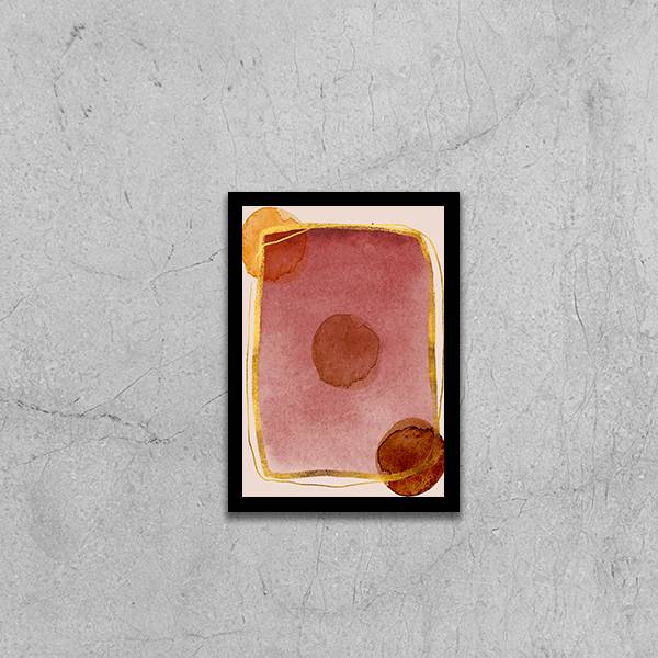 Quadro Abstrato Tons Marsala I