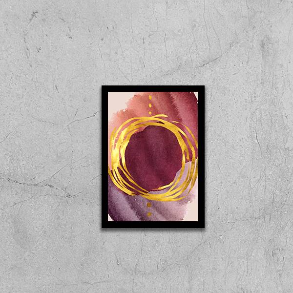 Quadro Abstrato Tons Marsala II