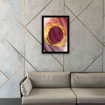 Quadro Abstrato Tons Marsala II - Image 2